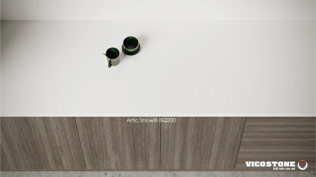 Bề mặt Artic Snow BQ200 trong không gian minh họa