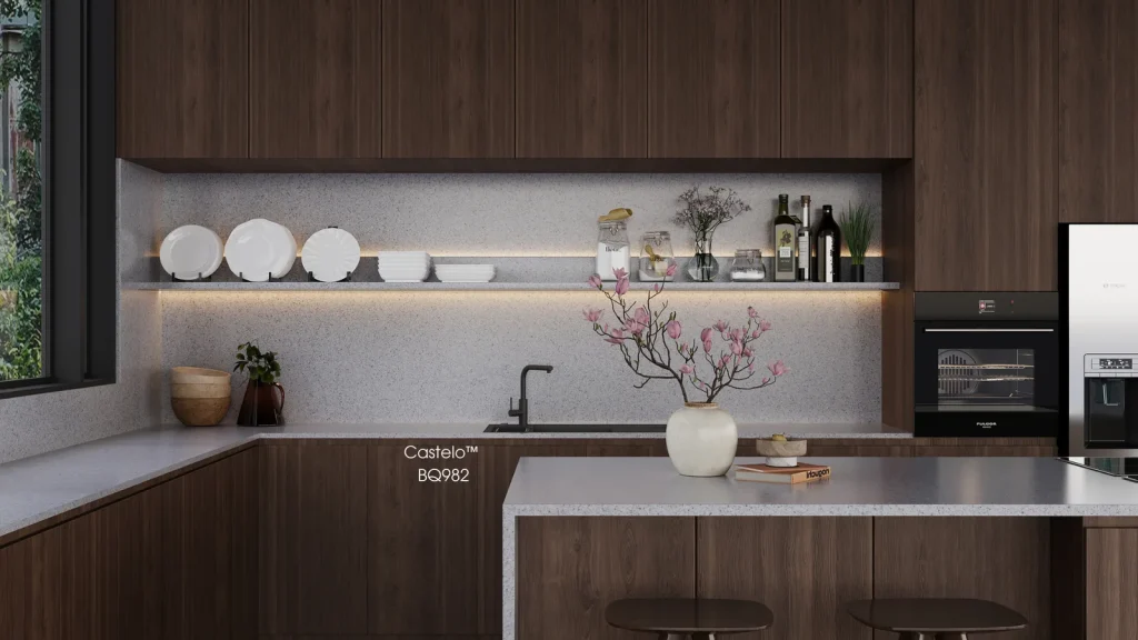 Bề mặt Castelo BQ982 trong không gian minh họa