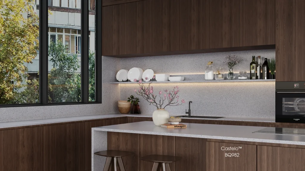 Bề mặt Castelo BQ982 trong không gian minh họa