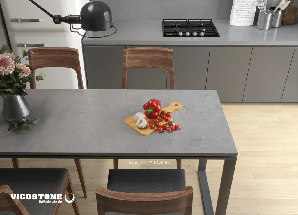 Bề mặt Concreto BQ8860 trong không gian minh họa