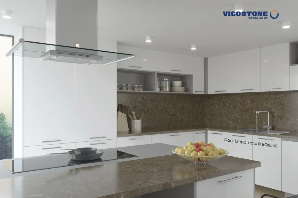 Bề mặt Dark Emparador BQ8560 trong không gian minh họa