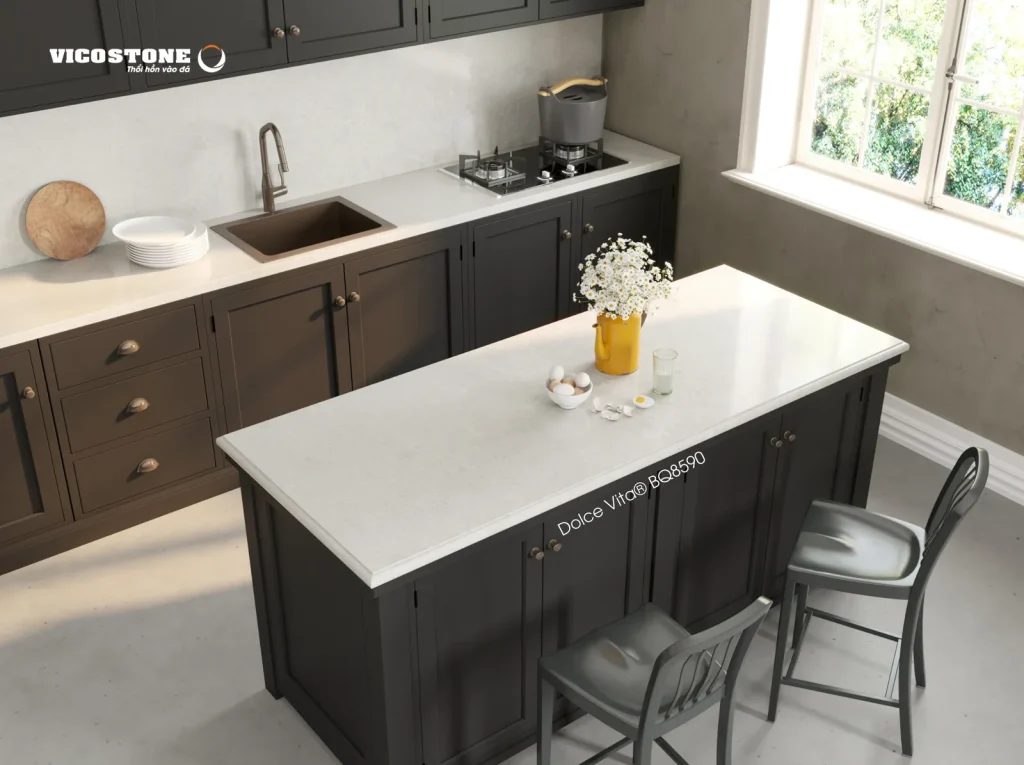 Bề mặt Dolce Vita BQ8590 trong không gian minh họa