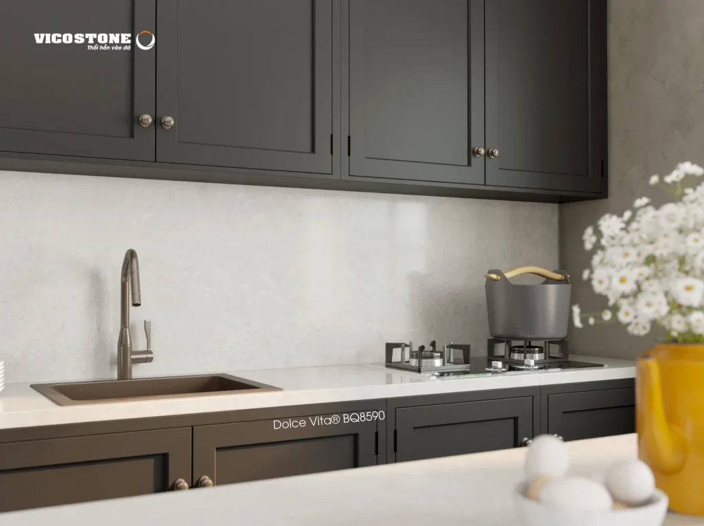 Bề mặt Dolce Vita BQ8590 trong không gian minh họa