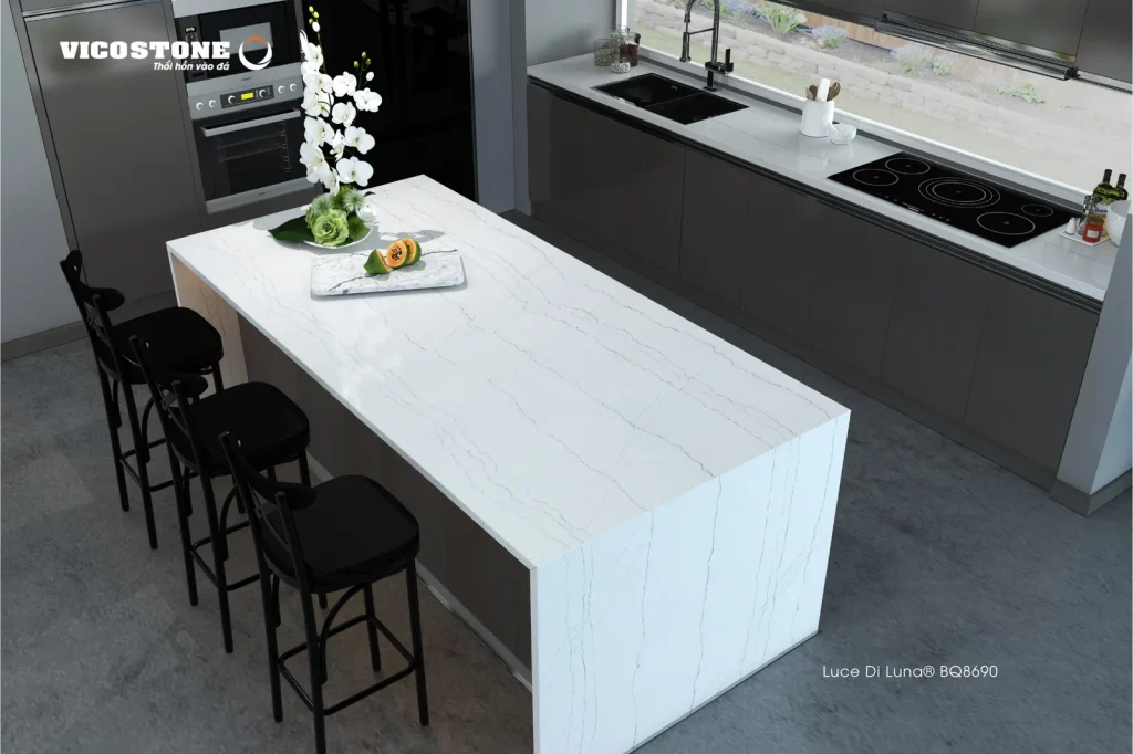 Bề mặt Luce Di Luna BQ8690 trong không gian minh họa