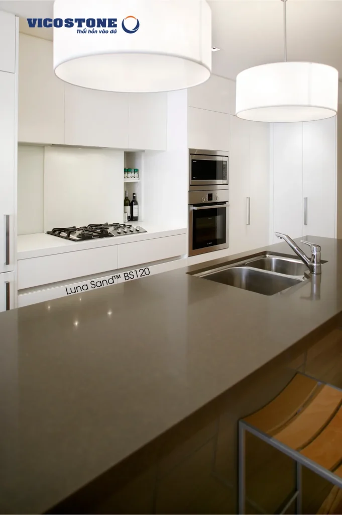 Bề mặt Luna Sand BS120 trong không gian minh họa