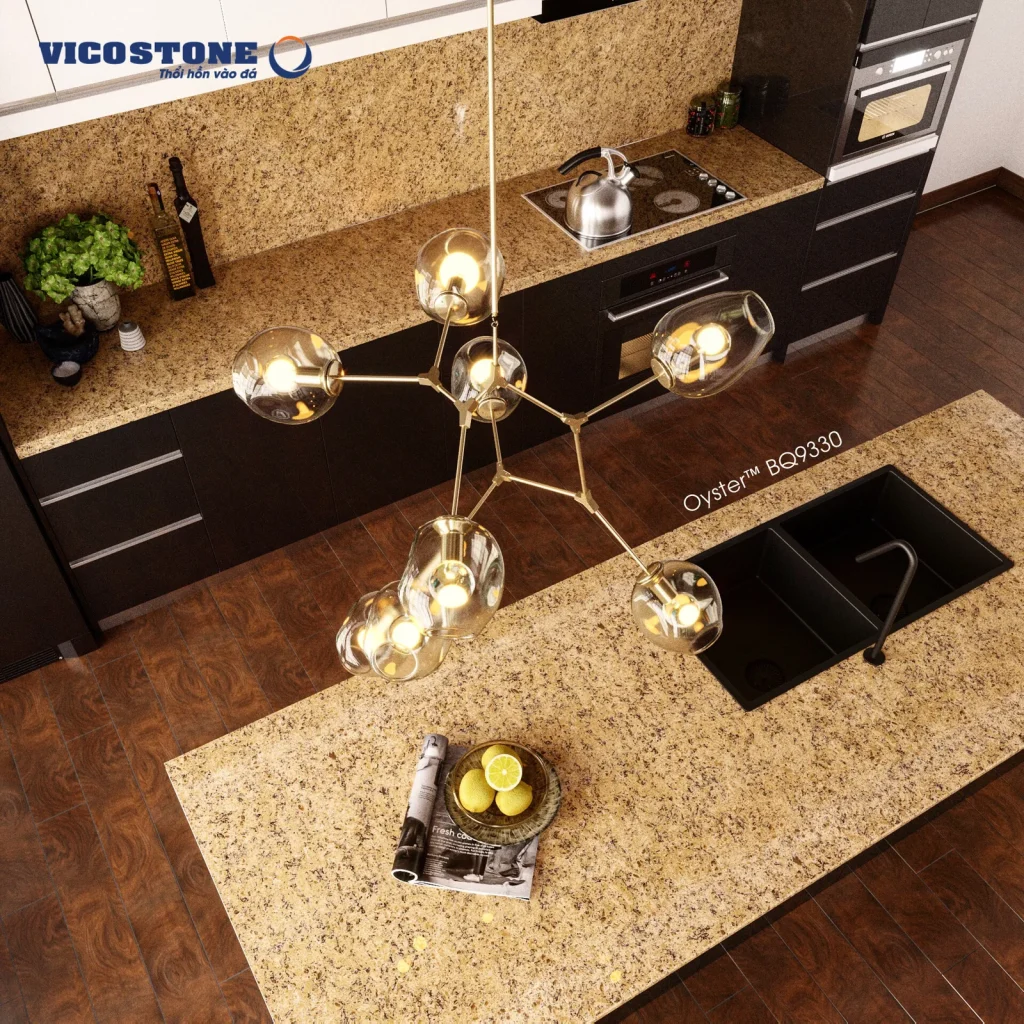 Bề mặt Oyster BQ9330 trong không gian minh họa