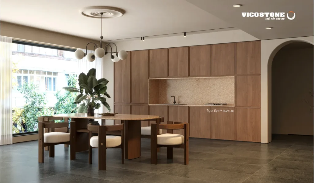 Bề mặt Tiger Eye BQ9140 trong không gian minh họa