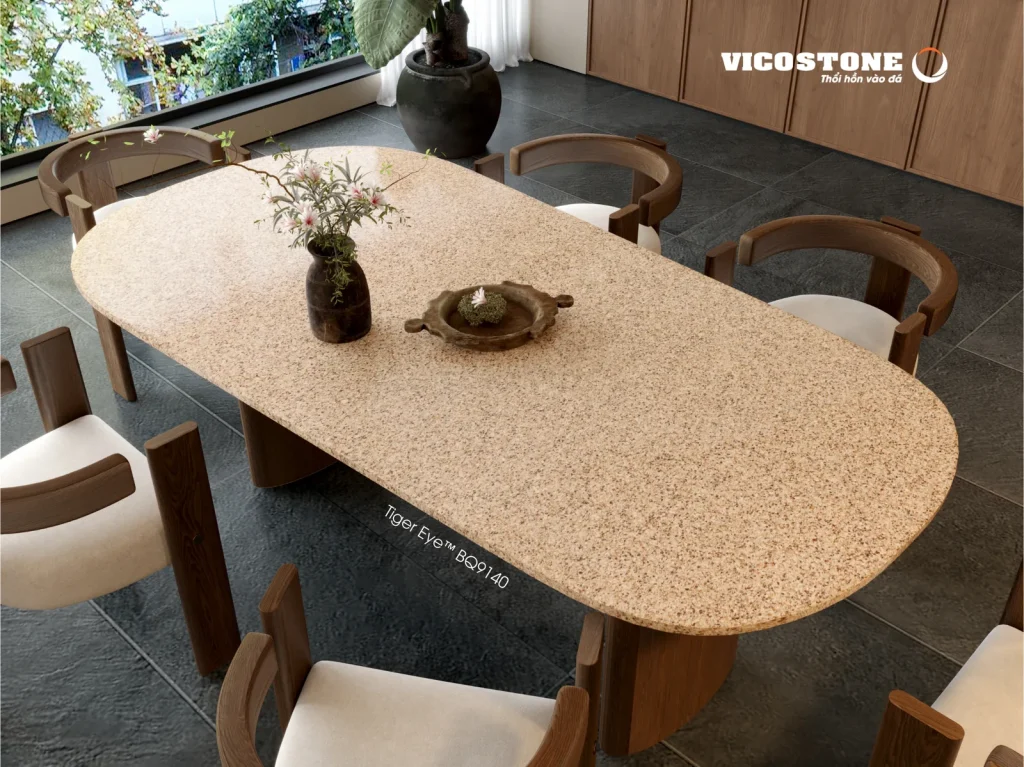 Bề mặt Tiger Eye BQ9140 trong không gian minh họa