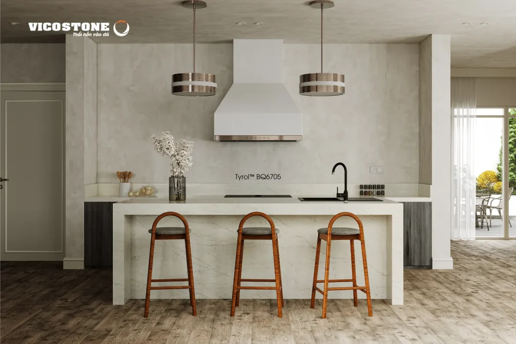 Bề mặt Tyrol BQ6705 trong không gian minh họa